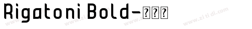 Rigatoni Bold字体转换